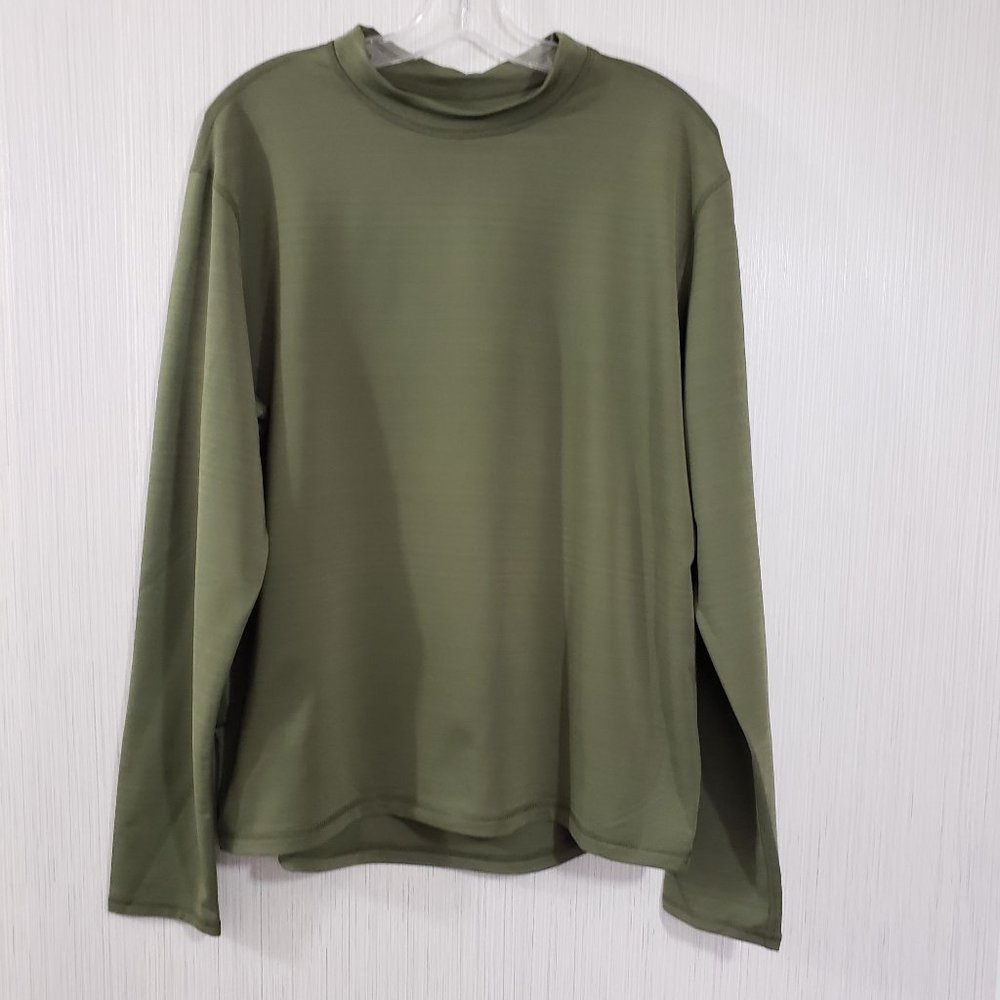 All‎ in motion army green men's long sleeve athletic shirt size XXL